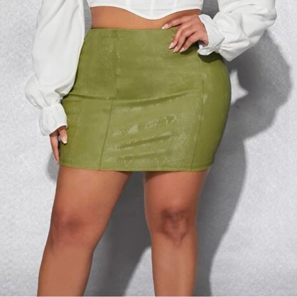 Mini Snake Skin Skirt
